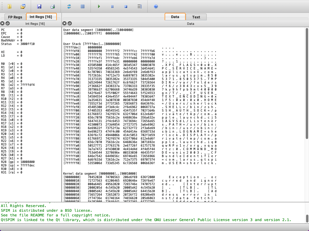 MIPS Assembly Instructions Simulator.